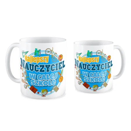 Kubek na DZIEŃ NAUCZYCIELA Najlepszy nauczyciel w całej szkole